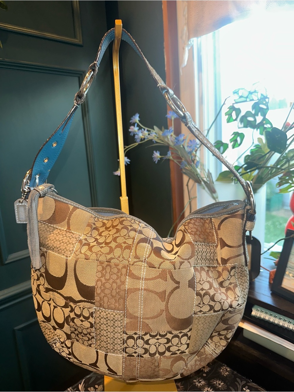Coach Patchwork Signature Hobo Bag